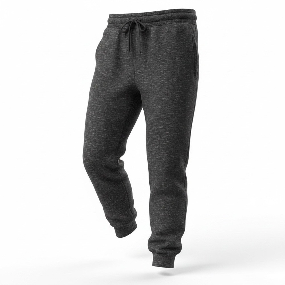 90 Degrees Joggers Fleece Sweatpants Mens XL Gray Straight Leg High Rise
